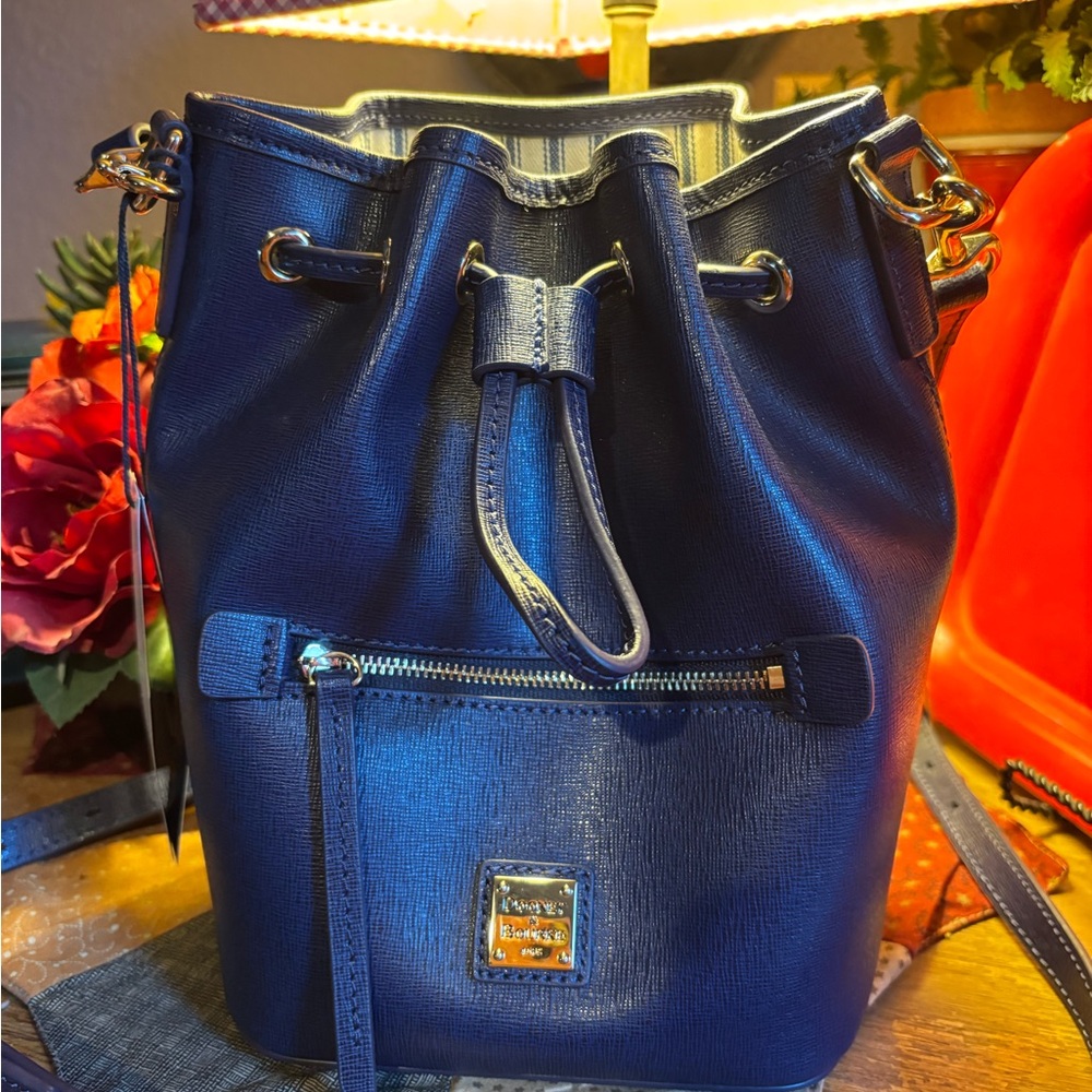 Dooney & Bourke Small Drawstring Crossbody in Marine